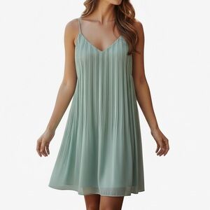 Flowing Mint Green Women s Dress w adjustable straps by Javani